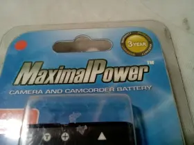 Bt-cnp40 Maximalpower Maximal Power Camera And Camcorder Battery Cas Np-40 950mah Li-ion #3