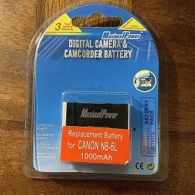 Can-nb6l Maximalpower Canon Nb-6l Digital Camera And Camcorder Replacement Battery New