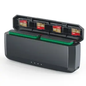 Amc3689e Metacucu 360 X4 Battery Charger 7710mah Built-in 20w Fast Charging Hub Black