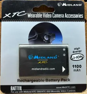 Xtc-350 Midland Batt11l Battery For Xtc-300 Wearables Lot Of 2 Sealed #3