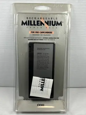 Cv3112 Millenium 098529210123 Millennium Power Pack For Vhs Camcorders Panasonic Ge Magnavox 12v 2000ma