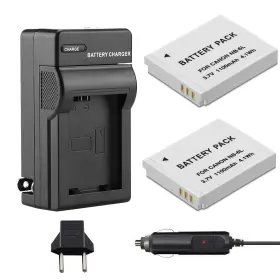 Nb-6lh Mliepow 748323259551 2 Pack Nb-6l/nb-6lh Battery And Charger Kit Compatible With Canon Powershot S