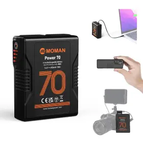 Moman 060792351471 V Mount Battery 70wh 4600mah Power 70 V-lock 14.4v With D-tap Usb-c