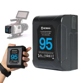 168w Moman 060792352942 V Mount Battery Power 95 95wh 6450mah Micro Lock 10a Up To Draw W