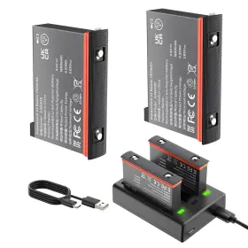 Nbzz 784624983924 2 Packs Replacement Insta 360 X3 Battery 1800mah And 3-channel Fast C