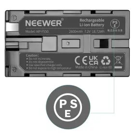 10085153 Neewer 7.2v 2600mah Rechargeable Li-ion Battery Pack Replacement For Sony Np- #2