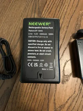 10099649 Neewer 13200mah V-mount/v-lock Battery 14.8v Rechargeable Li-ion Used #3