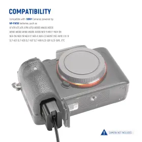 10101334 Neewer Ac-pw20 Dummy Battery With Ac/dc Coupler Power Adapter For Np-fw50 Supply #2