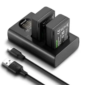 10102259 Neewer 2 Pack 1350mah En-el25 Replacement Battery And Usb Charger Set For Nikon