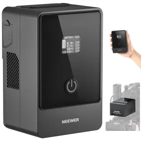 10102759 Neewer Mini V Mount Battery 6800mah 99wh 14.5v With 65w Pd Type C/d Tap/bp/usb A