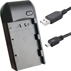 Np-fv5 Nertriva 001ch Video Camera Camcorder Battery Charger For Plus 3.7v 2000mah Batte