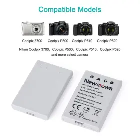 En-el5 Newmowa 713458526076 Replacement Battery 2-pack And Charger Kit For Nikon Coolpix #2