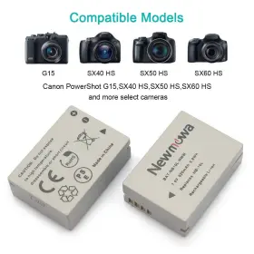 Nb-10l Newmowa 799559306847 Battery 2 Pack And Dual Usb Charger Kit For Canon Cb #2