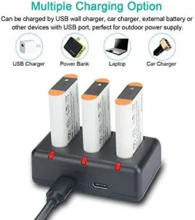 Bm051-npbx1-us Newmowa Np-bx1 Replacement Battery 3-pack And 3-channel Usb Red Green #3
