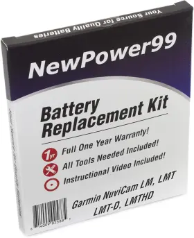 010-01378-01 Newpower99 Np99sp Battery Kit For Garmin Nuvicam Lm Lmt Lmt-d Lmthd