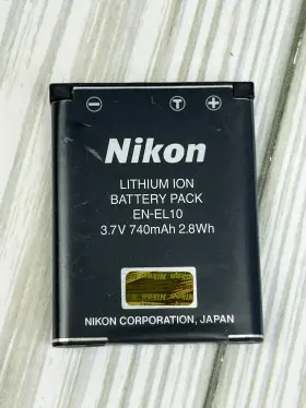 Nikon 00104beh Camera Replacement Lithium Ion Battery Pack 3.7 V En-el 10 740mah 2.8wh