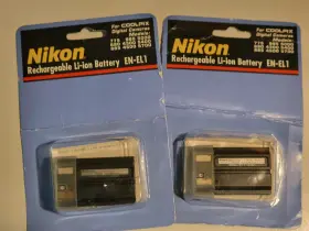 En-el1 Nikon 25752 2 Nos/ Rechargeable Li-on Battery 9895 Year 2002