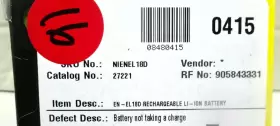 En-el18d Nikon 27221 Genuine Rechargeable Lithium Ion Battery - Parts/repair #2