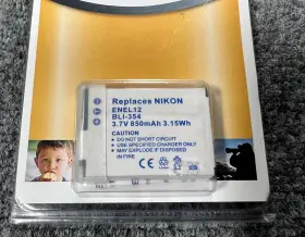 Nocar-ba-enel12 Nikon El12 Battery Coolpix S8200 S9050 S9100 S9200 S70 New In Package-cameras Up #2