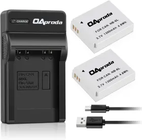 Bc2-nb6l Oaproda 2 Pack Nb-6l/ Nb-6lh Battery And Ultra Slim Micro Usb Charger For Canon