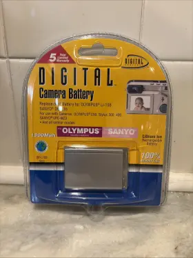 Olympus 021331258960 New Sealed Li-10b And Sanyo Db-l10 Lithium Ion Camera Battery 1300 Mah