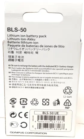 Bls-50 Olympus 050332188068 Lithium Ion Battery Pack Nib D04 #2