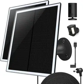 Ououdoit 717331755768 Solar Panel Charger For Ring Camera Compatible With Stick Up Cam Battery Ri