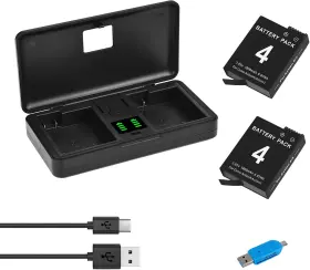 Palowextra 313036745716 Osmo Action 5 Pro 4 3 Battery Replacement With Charger Kit For Dji