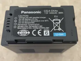 Cga-d54s Panasonic Original Lithium-ion Battery Pack 7.2v 5400mah 39wh