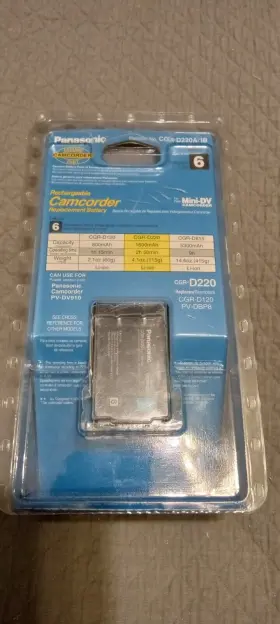 Cgr-d220 Panasonic Rechargeable Battery Replacement Li-ion Camcorder Mini Dv #2