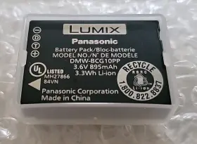 Dmw-bcg10pp Panasonic #mh27866 New Original Lumix Li-ion Battery Pack