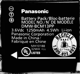 Dmw-bcm13 Panasonic Used Oem Battery Li-ion For Lumix Cameras Discharged #3