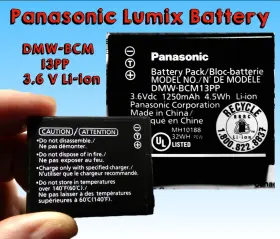 Dmw-bcm13 Panasonic Used Oem Battery Li-ion For Lumix Cameras Discharged