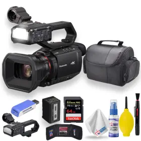 Hc-x2000 Panasonic Edi 1 Uhd 4k 3g-sdi/hdmi Pro Camcorder With 24x Zoom - Starter Bundle