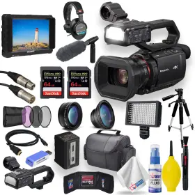 Hc-x2000 Panasonic Edi 3 Uhd 4k 3g-sdi/hdmi Pro Camcorder With 24x Zoom- Bundle