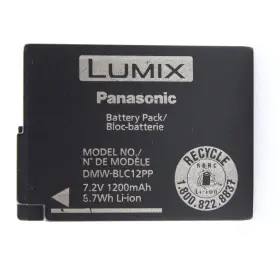 Vc12123243454634345334 Panasonic Used Dmw-blc12pp Battery