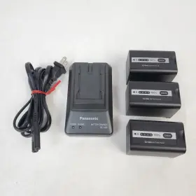 Vw-vbd58 Panasonic 3 Genuine Battery Pack With De-a88 Charger Oem Factory