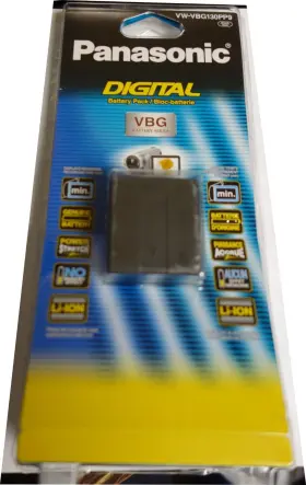 Vw-vbg130pp9 Panasonic Li-ion Battery 1230 Mah 7.2v Original New
