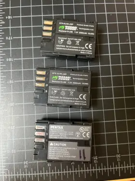 D-li90 Pentax Li90 Oem Battery And 2 Wasabi