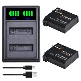 Ahdbt-401 Pickle Power 713101679357 Hero 4 Battery And Led Display Charger For Gopro He