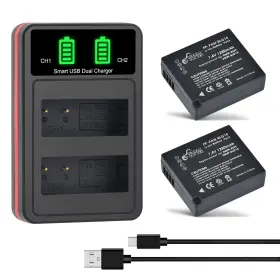 Tt-pp1bdmwbmb9 Pickle Power Dmw-blg10 Dmw-blg10pp Dmw-ble9 Battery And Charger For Panasonic Lumix Dmc-gx
