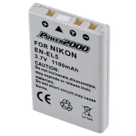 Acd-231 Power2000 En-el5 3.7v 1100mah Rechargeable Lithium-ion Battery For Nikon Cameras