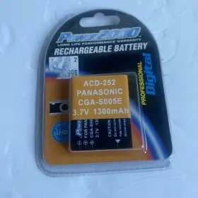 Cga-s005 Power2000 Acd-252 Rechargeable Battery Replaces Panasonic Cga-s005- Li-ion 3.7v 1300 Mah #3