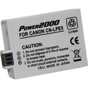 Acd-289 Power2000 Lp-e5 7.4v 1500mah Replacement Lithium-ion Battery For Canon Cameras