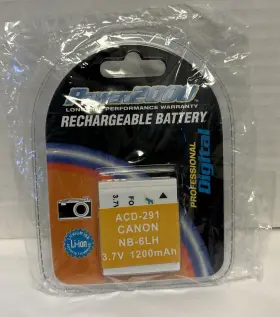 Acd-291 Power2000 3.7v 1200mah Rechargeable Battery For Canon Nb-6lh