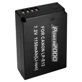 Acd-409 Power2000 Lp-e12 7.2v 1150mah Lithium-ion Battery For Canon Eos M Digital Camera