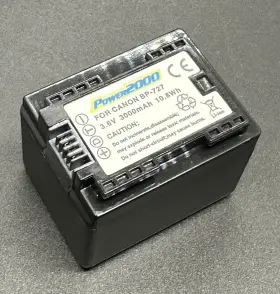 Acd-786 Power2000 Rechargeable Battery For Canon Bp-727 3.6v 3000mah 10.8wh #2