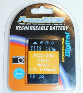 Acd208fj Power2000 Power 2000 Acd-208 Rechargeable Digital Camera Battery Fuji Np-60