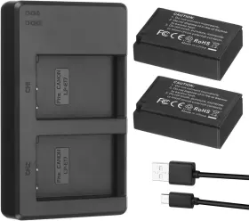 Lp-e17 Powerextra Pro 445042387352 2 Pack Battery And Rapid Dual Usb Charger For Canon Eos Rp R8 R10 R5