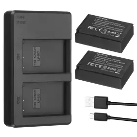 E17-001 Powerextra Pro 2 Pack Lp-e17 Battery And Rapid Dual Usb Charger For Canon Eos Rp R8 R10
